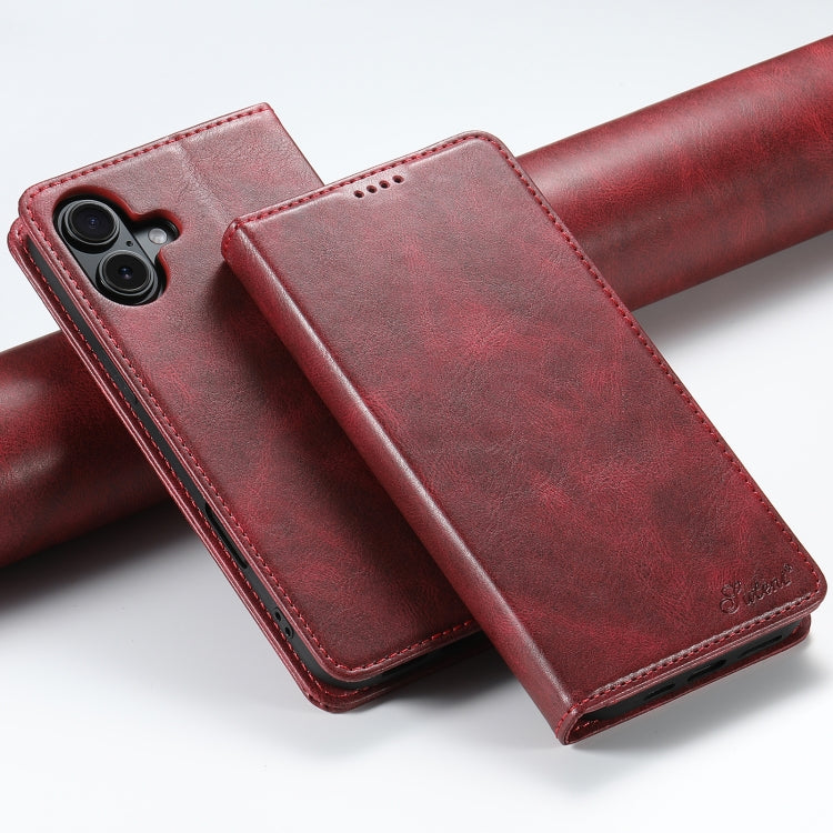 Suteni J02 Oil Wax Wallet Leather Phone Case, Series 3