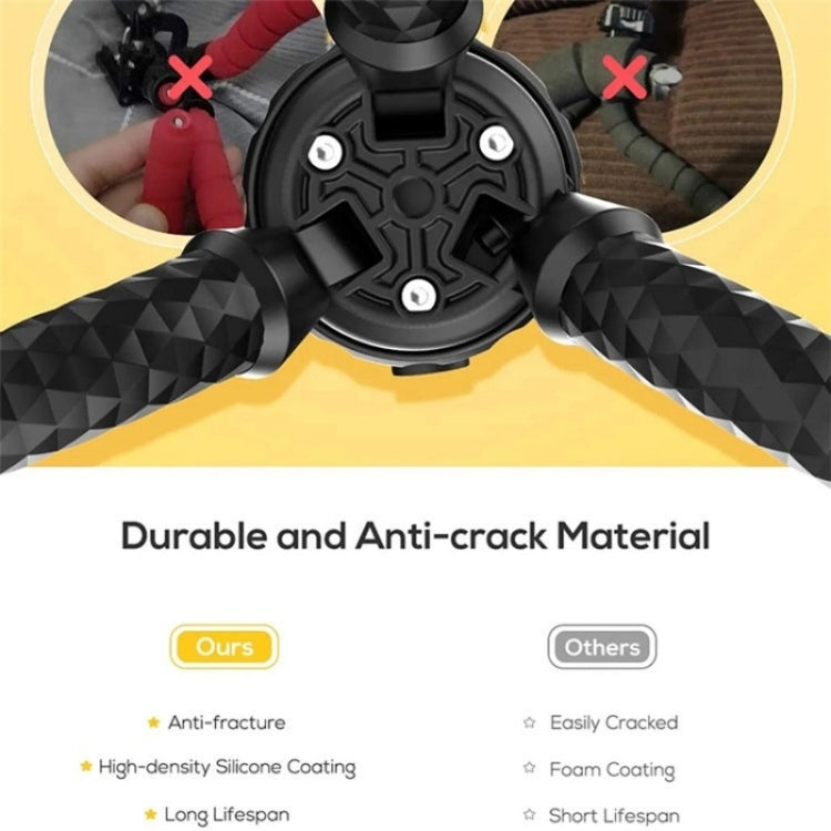 JMARY MT25 Portable Black With Phone Holder Ball Head Selfie Stick Flexible Octopus Tripod My Store