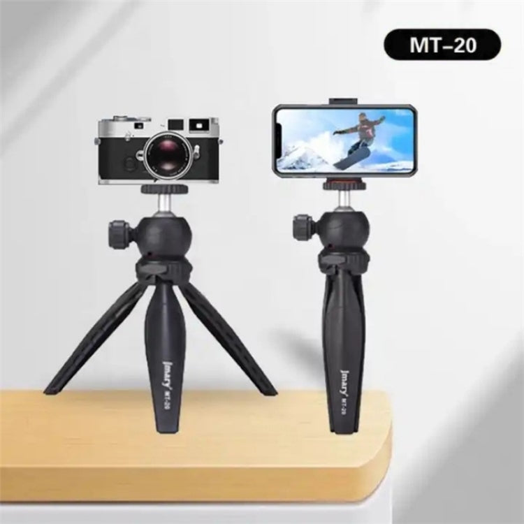 JMARY MT-20 Mini Portable 360 Degree Ball Head Selfie Stick Folding Desktop Tripod Phone Holder