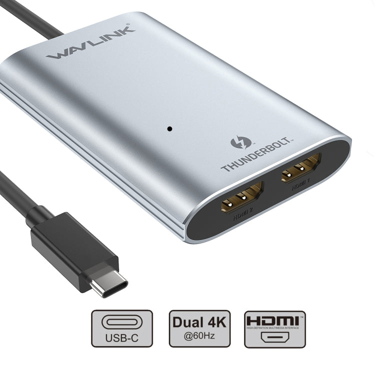 WAVLINK WL-UTA02H Multi-Screen Extender Converter Thunderbolt 3 to Dual HDMI Adapter My Store