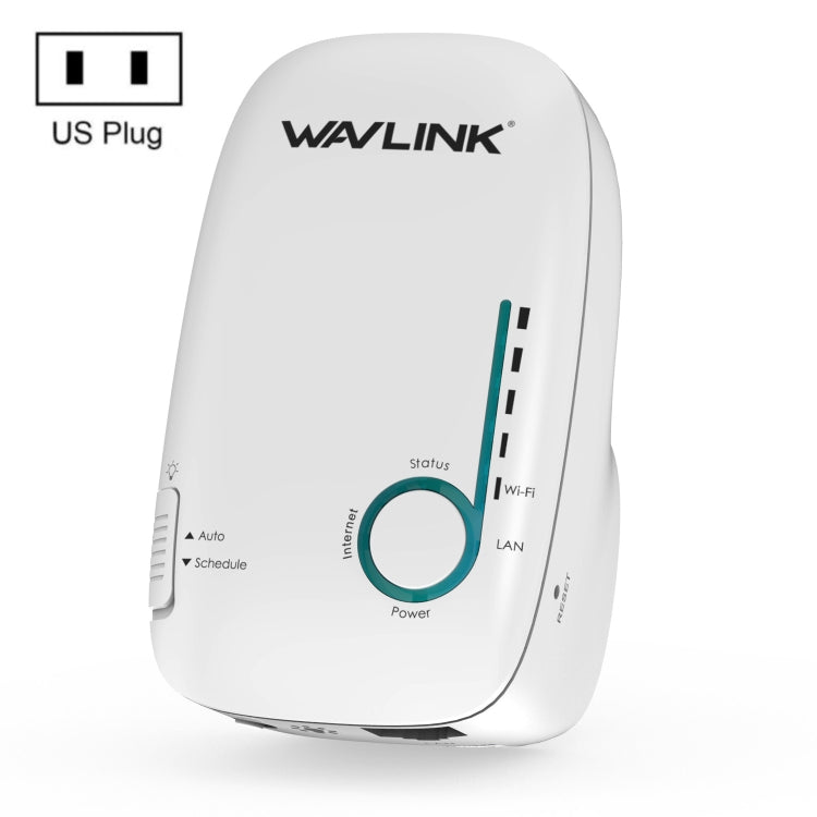 WAVLINK WN576K1 AC1200 Household WiFi Router Network Extender Dual Band Wireless Repeater (White)