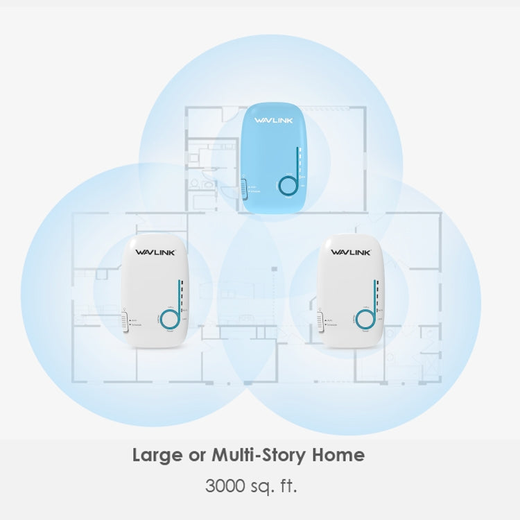 WAVLINK WN576K3 AC1200 Домашний WiFi-маршрутизатор Сетевой расширитель Двухдиапазонный беспроводной повторитель