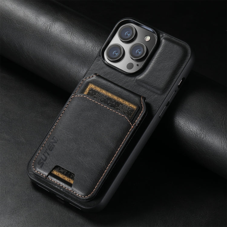 Suteni H02 Leather Wallet Stand Back Phone Case, Series 2