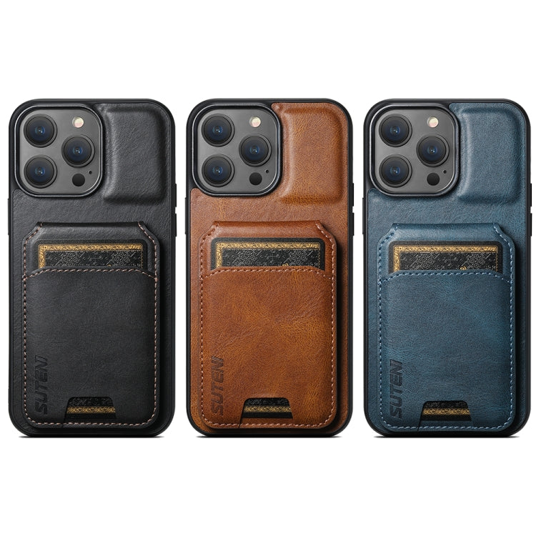 Suteni H02 Leather Wallet Stand Back Phone Case, Series 3