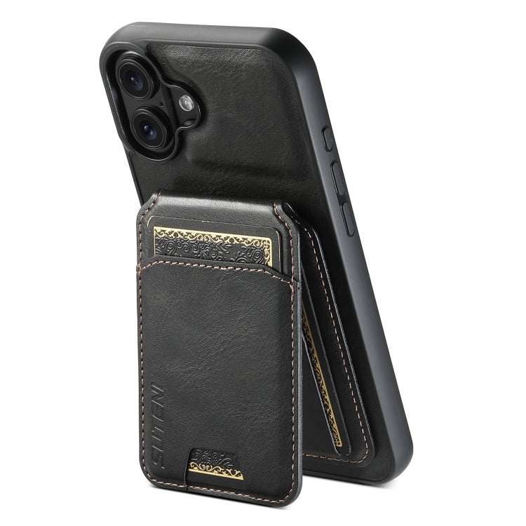 Suteni H02 Leather Wallet Stand Back Phone Case, Series 1