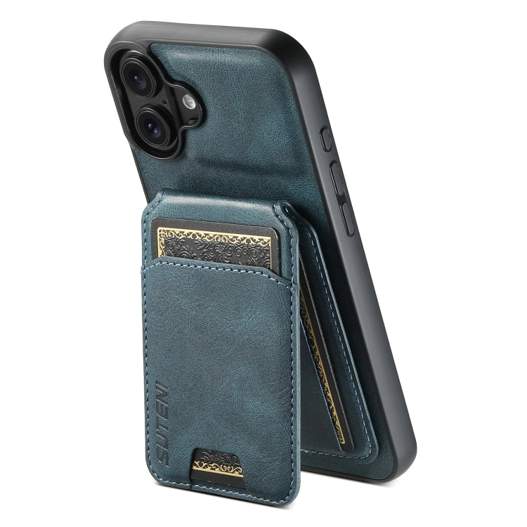 Suteni H02 Leather Wallet Stand Back Phone Case, Series 1