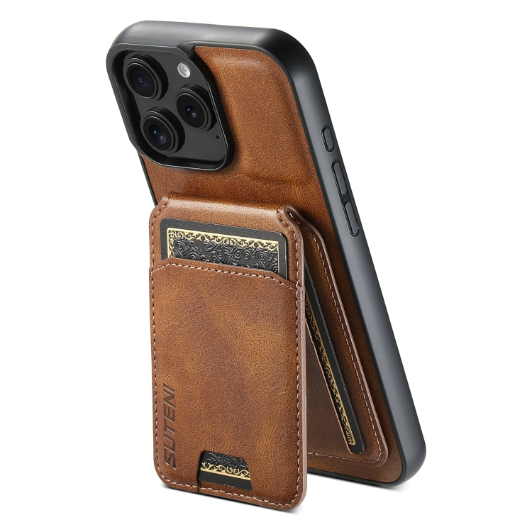 Suteni H02 Leather Wallet Stand Back Phone Case, Series 3