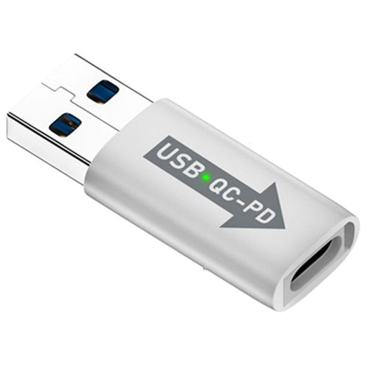 USB-A  Male QC3.1 to Type-C Female PD 10Gbps Converter Adapter