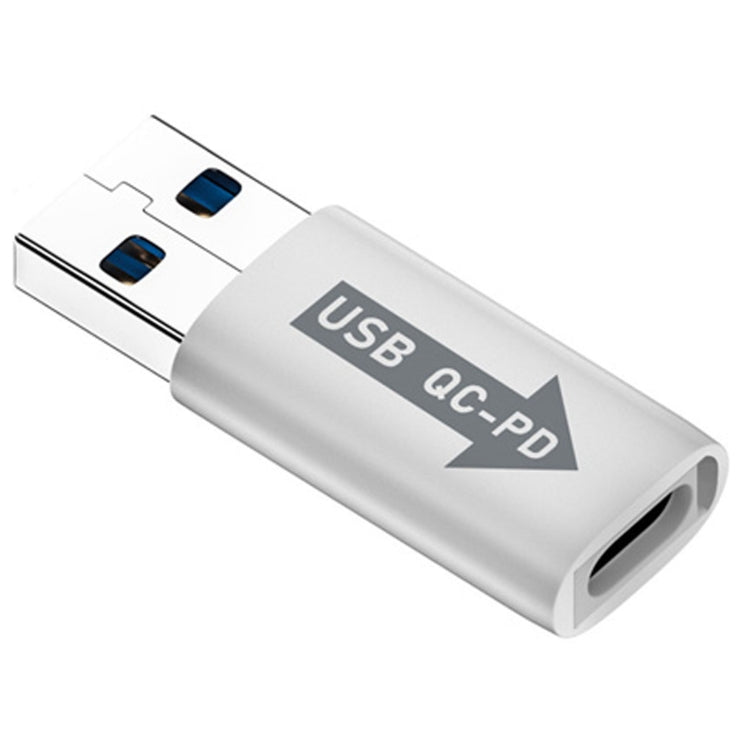 USB-A  Male QC3.1 to Type-C Female PD 10Gbps Converter Adapter