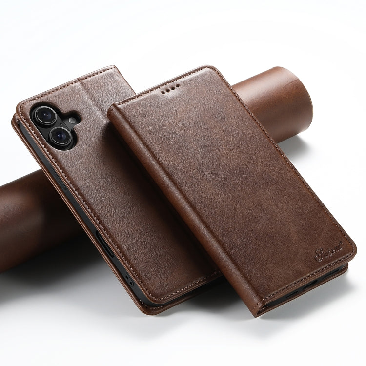 Suteni Calf Texture Horizontal Flip Leather Phone Case, Series 1