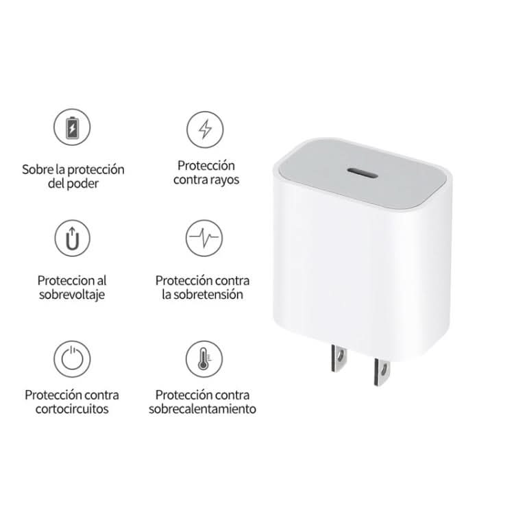 PD35W USB-C / Type-C Port Charger for iPhone / iPad Series, US Plug