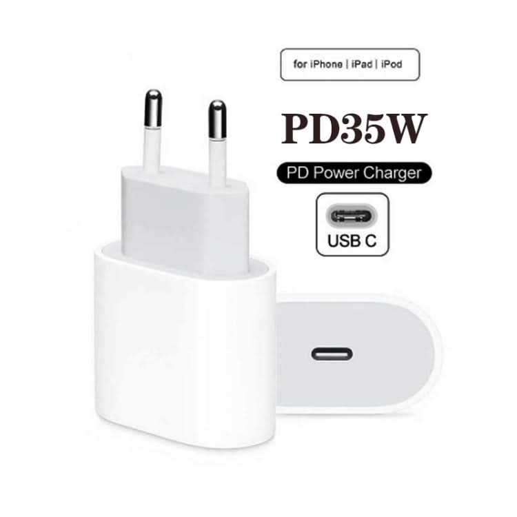 PD35W USB-C / Type-C Port Charger for iPhone / iPad Series, EU Plug