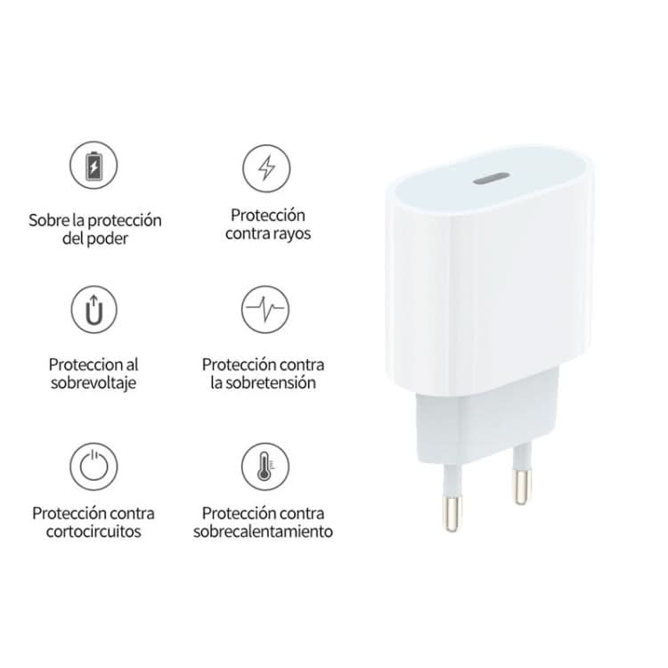 PD35W USB-C / Type-C Port Charger for iPhone / iPad Series, EU Plug