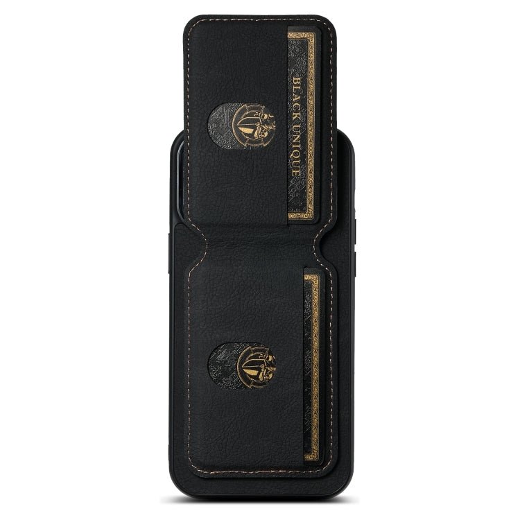 Suteni H02 Litchi Leather Card Wallet Stand Back Phone Case, Series 2