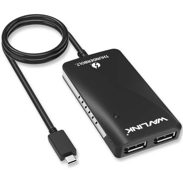 WAVLINK WL-UTA01D Type-C  Thunderbolt 3 to Dual DisplayPort Adapter Splitter Converter