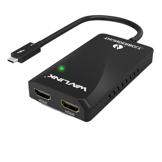 WAVLINK WL-UTA01H Type-C Thunderbolt 3 to Dual HDMI Multi-Screen Extender Splitter Adapter