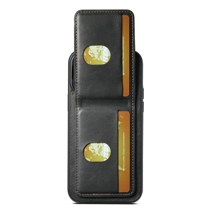 Suteni H03 Oil Wax Leather Wallet Stand Back Phone Case, Series 1