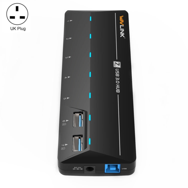 WAVLINK WL-UH3073D USB3.0 HUB Adapter 7-Port Docking Station with Individual Switch