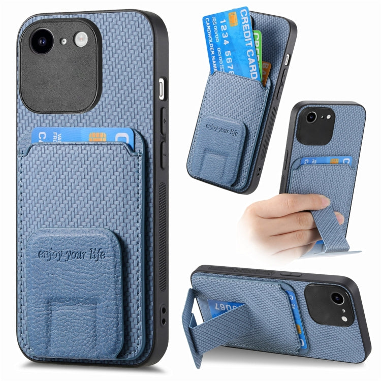 Carbon Fiber Card Bag Fold Stand Phone Case, Series 5