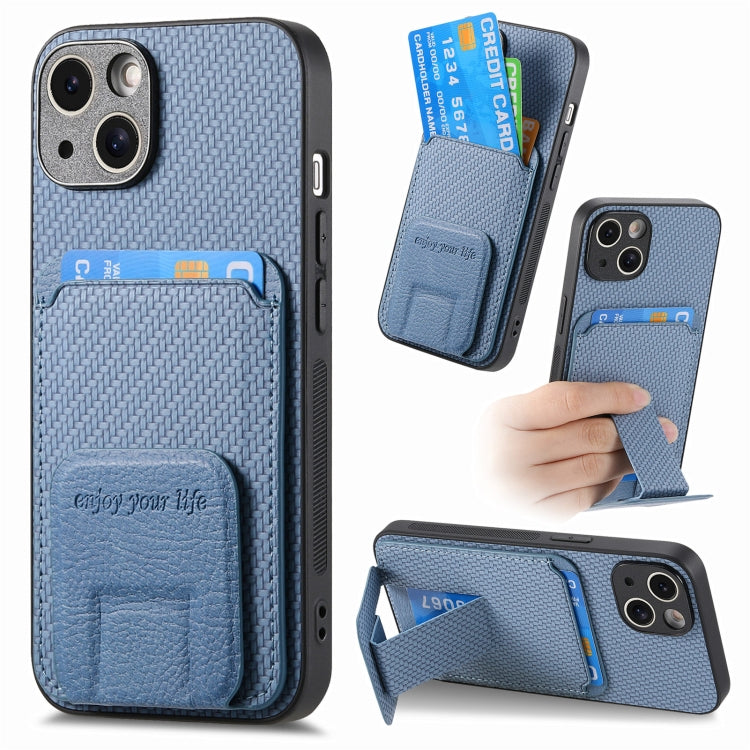 Carbon Fiber Card Bag Fold Stand Phone Case, Series 4