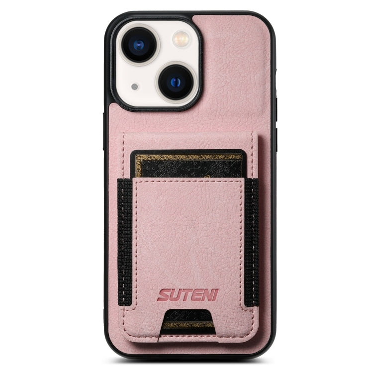 Suteni H03 Litchi Leather Card Bag Stand Back Phone Case, Series 3