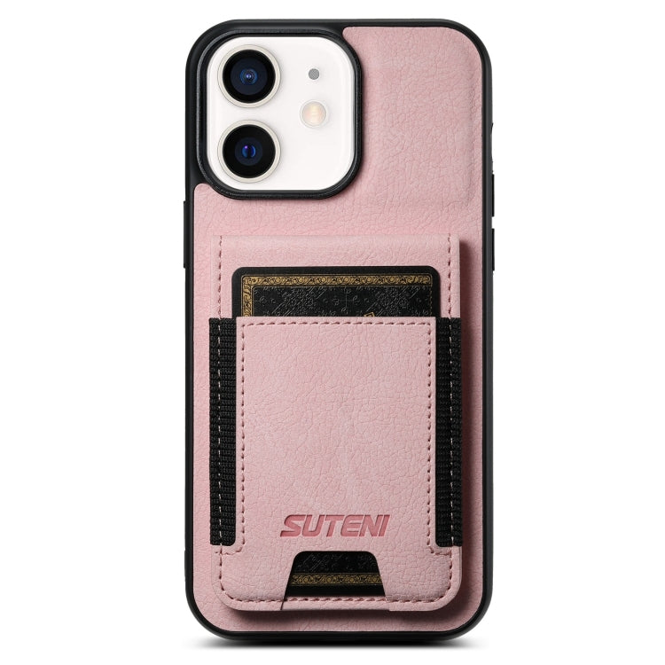 Suteni H03 Litchi Leather Card Bag Stand Back Phone Case, Series 1