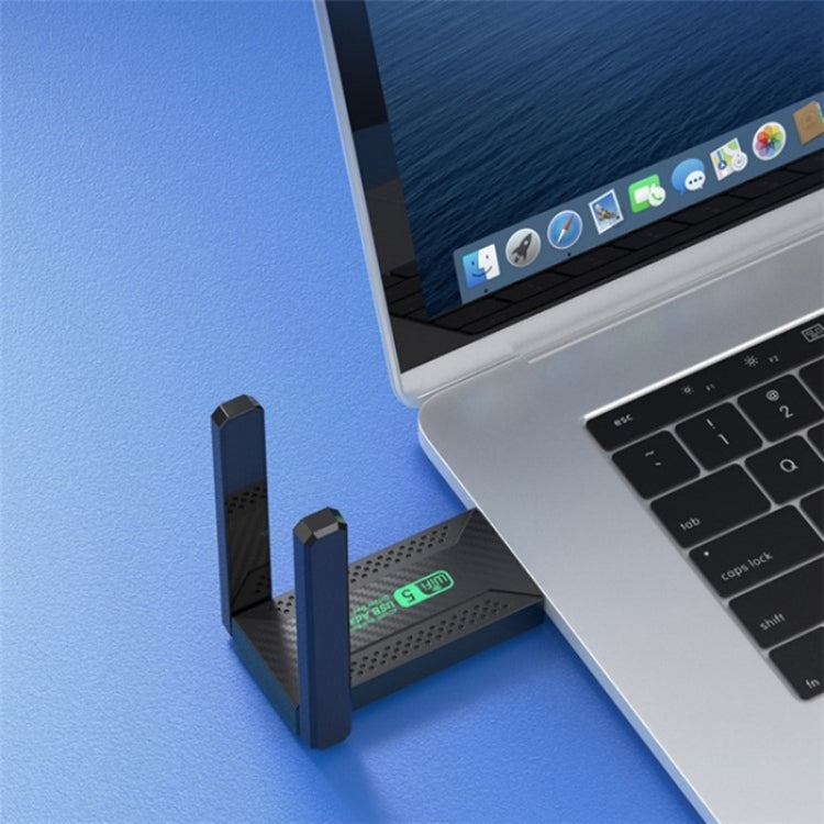 For Desktop PC Laptop Dual Band Driver-Free USB3.0 5G 1200Mbps WiFi Wireless Adapter