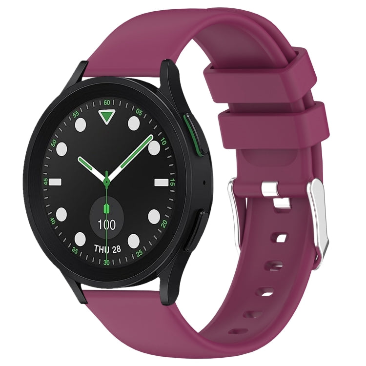 20mm Smooth Solid Color Silicone Watch Band, Series 4