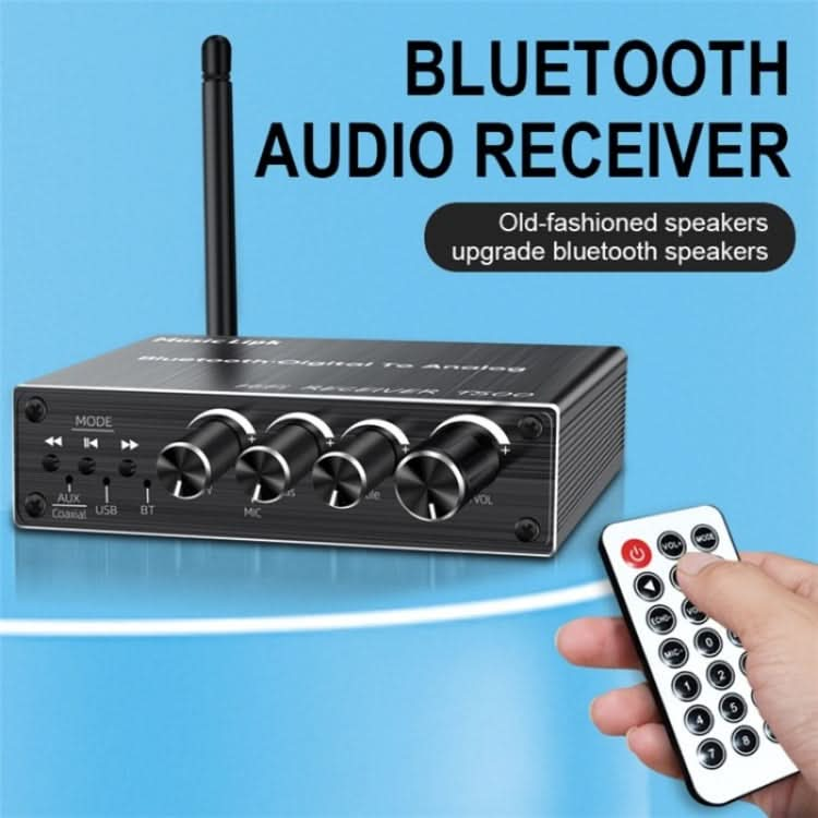 T500 Bluetooth 5.3 Audio Adapter U-Disk Mic Amplifier Speaker Converter with Remote Control