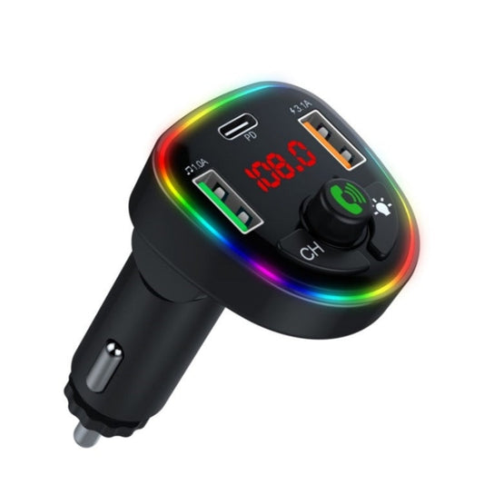 P24 1 Type-C + 2 USB Car Charger Car Bluetooth Music Player Voltage Detection ÎҵÄÉ̵ê