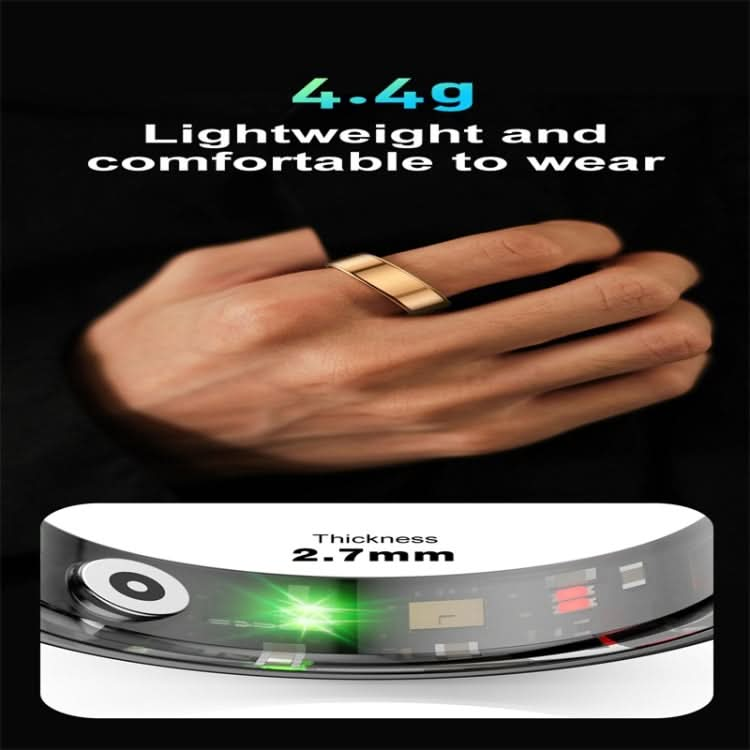 R02 SIZE 8 Smart Ring, Support Heart Rate / Blood Oxygen / Sleep Monitoring / Multiple Sports Modes