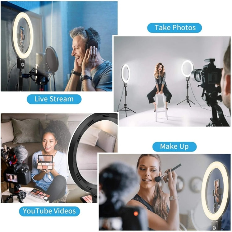 JMARY FM-12R Photography LED Fill Light 12-inch Video Recording Ring Light