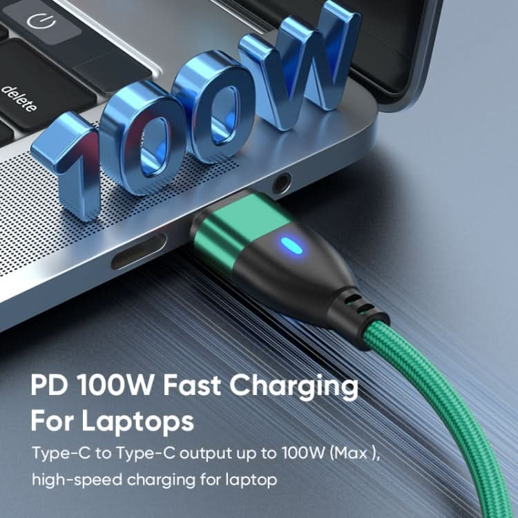 ENKAY 3 in 1 PD100W Type-C to Type-C / 8 Pin / Micro USB Magnetic Fast Charging Cable