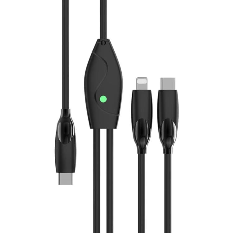 ENKAY PD100W 2-in-1 Type-C to Type-C / 8 Pin Fast Charging Cable with E-Marker