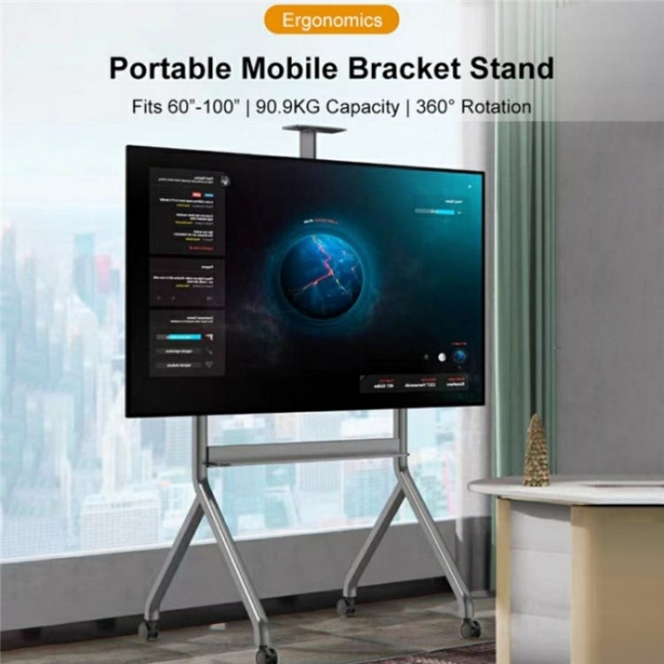 NB P200 60-100inch Video Conferencing Television Floor Stand SPCC Steel TV Mobile Cart