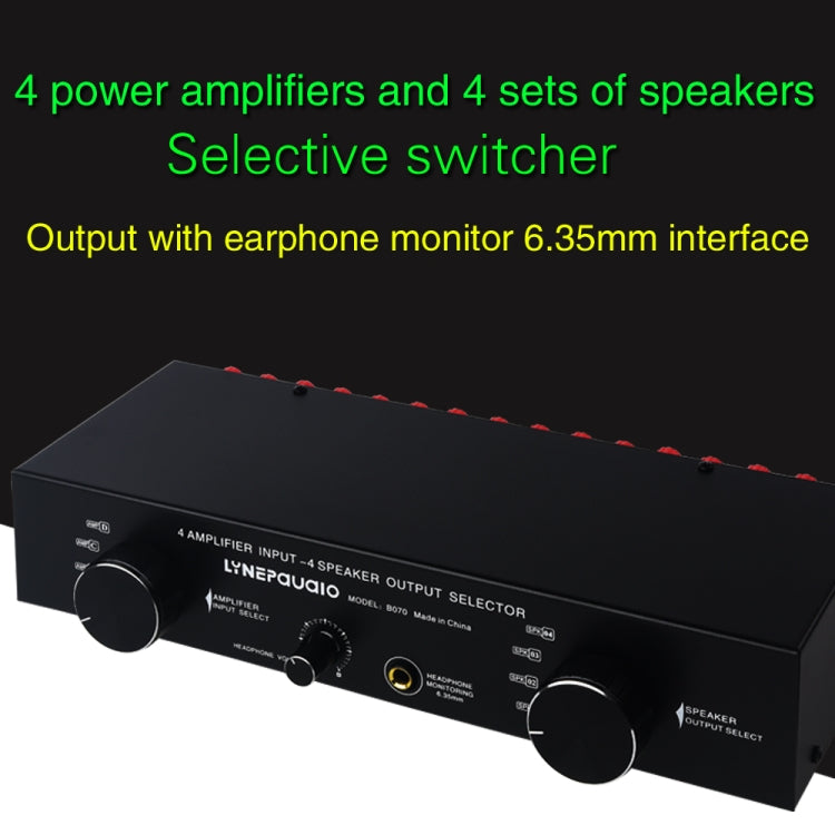 4 Input 4 Ooutput Power Amplifier Speaker Selector Switcher Speaker Comparator Reluova