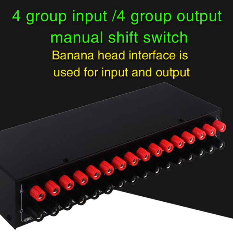 4 Input 4 Ooutput Power Amplifier Speaker Selector Switcher Speaker Comparator Reluova