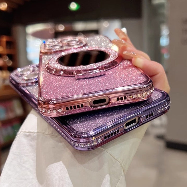 Rhinestone Mirror Glitter MagSafe TPU Phone Case, Series 2