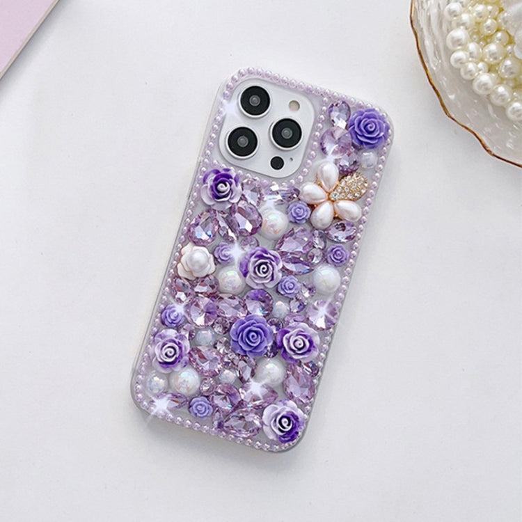 Rose Hand-set Diamond PC Phone Case, Series 2