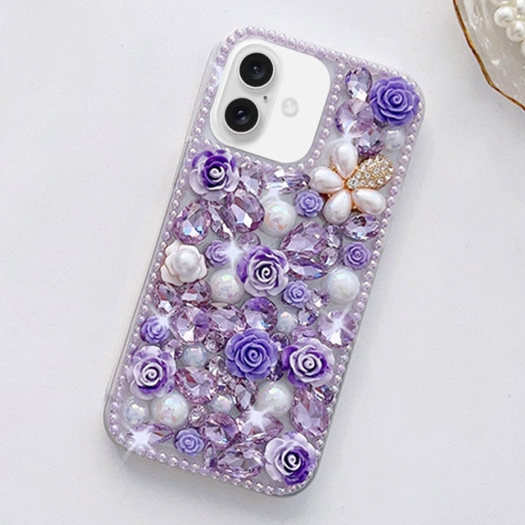 Rose Hand-set Diamond PC Phone Case, Series 2