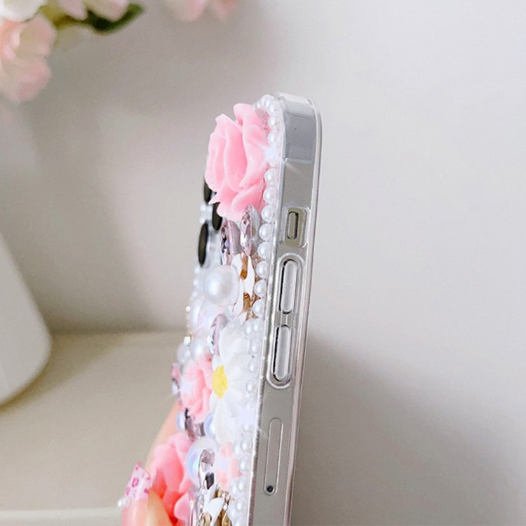 Rose Hand-set Diamond PC Phone Case, Series 1