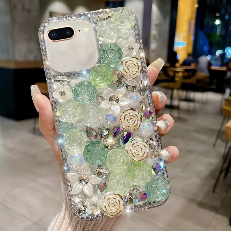 Rose Hand-set Pearl Diamond PC Phone Case, Series 4