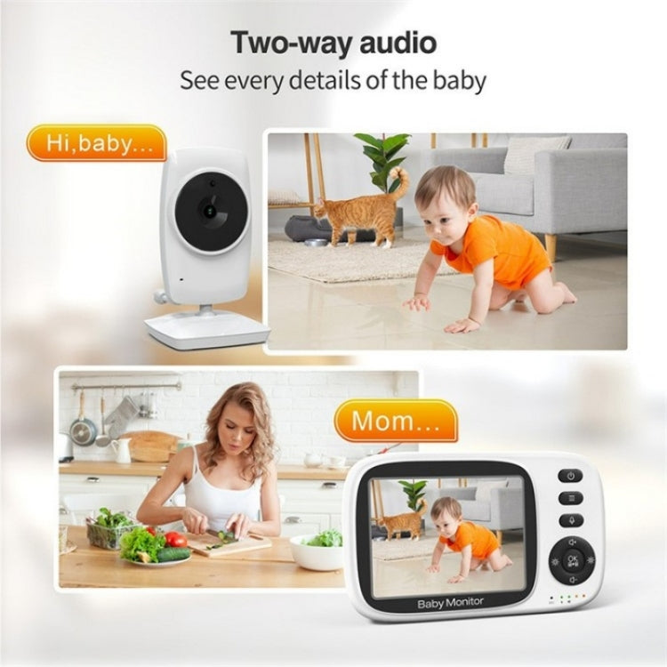 MC632A 2 Way Voice Talk Temperature Monitoring Baby Camera 3.2 inch Screen Baby Monitor