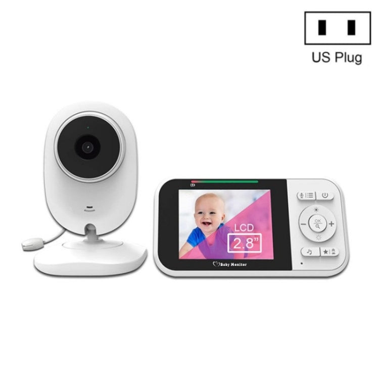 Temperature Detection 2 Way Voice Baby Security Video Camera 2.8-inch LCD Baby Monitor Reluova