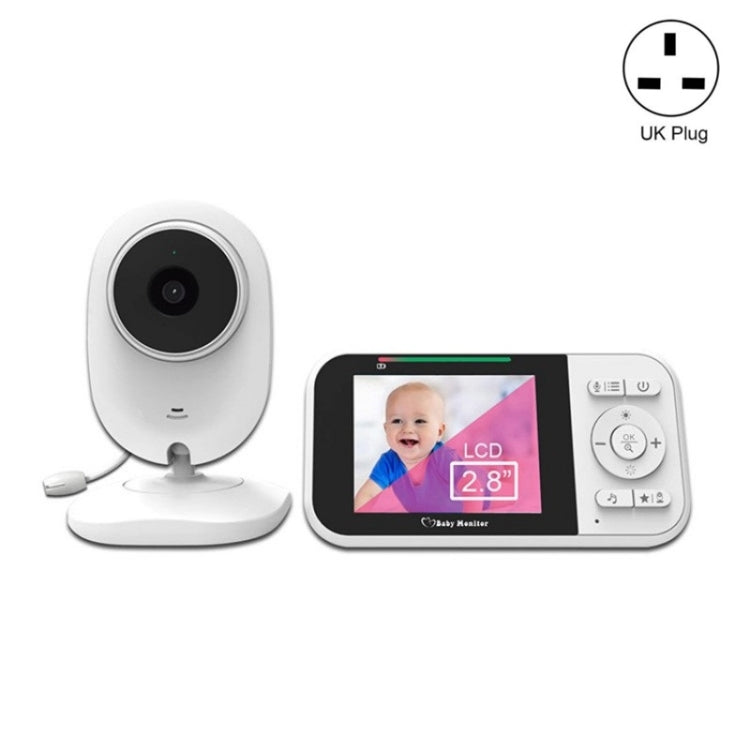 Temperature Detection 2 Way Voice Baby Security Video Camera 2.8-inch LCD Baby Monitor Reluova