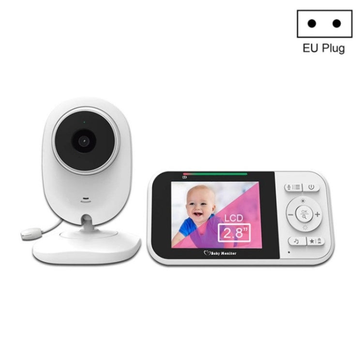 Temperature Detection 2 Way Voice Baby Security Video Camera 2.8-inch LCD Baby Monitor Reluova