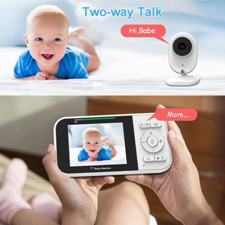 Temperature Detection 2 Way Voice Baby Security Video Camera 2.8-inch LCD Baby Monitor