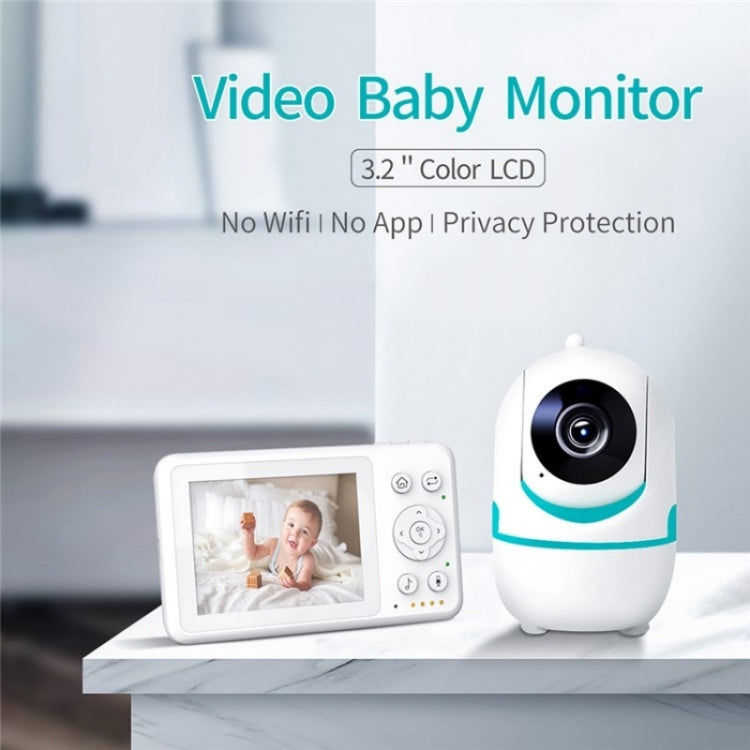 D031 2 Way Voice Built-in Lullabies Home Baby Security Camera 3.2-inch LCD Baby Monitor Reluova