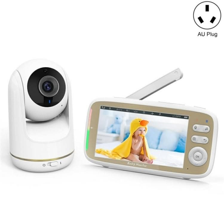 VB803 Built-in Lullabies PTZ Rotation HD Baby Security Camera 5-inch Baby Monitor