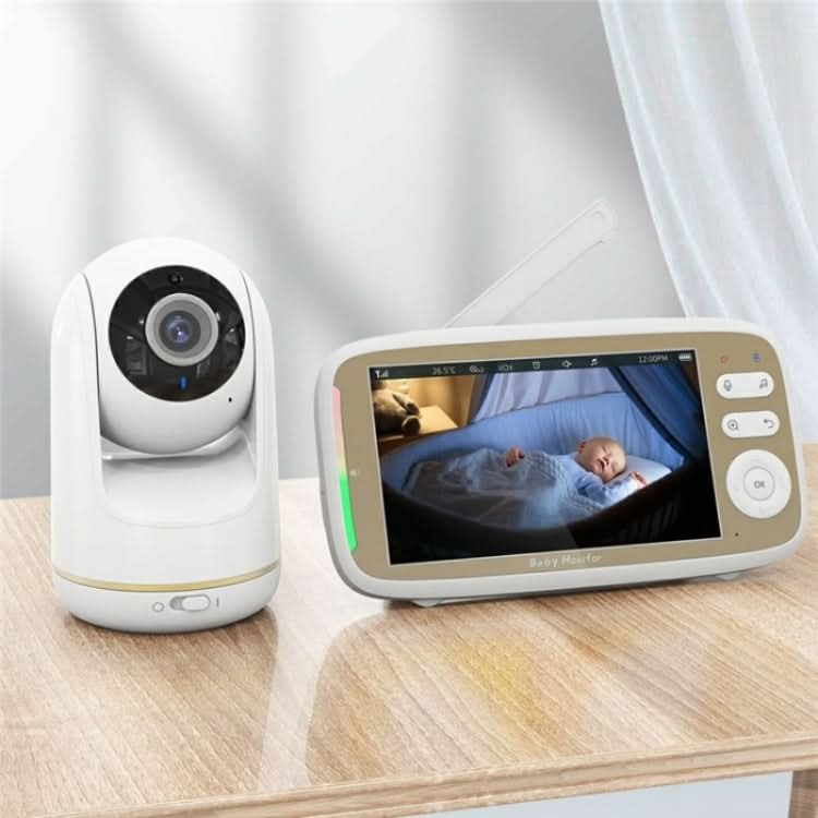 VB803 Built-in Lullabies PTZ Rotation HD Baby Security Camera 5-inch Baby Monitor